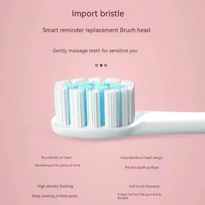 Electric Ultrasonic Toothbrush Six Speed Mode Home Soft Hair USB Charging Waterproof Adult Tooth Cleaner Automatic Couple Set Beauty World Shop