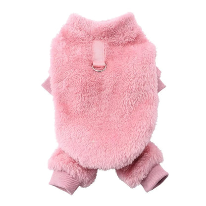 Winter Warm Pet Clothes Soft Flannel Dog Jumpsuit Puppy Cats Four Legs Jacket Coat for Small Medium Dogs Chihuahua Yorkie Outfit Beauty World Shop