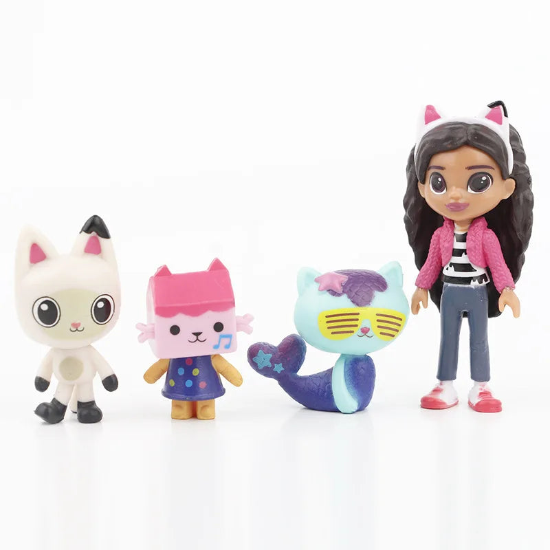 13pcs/set Gabby's Dollhouse Action Figure Cute Doll Collection Model Toys Beauty World Shop