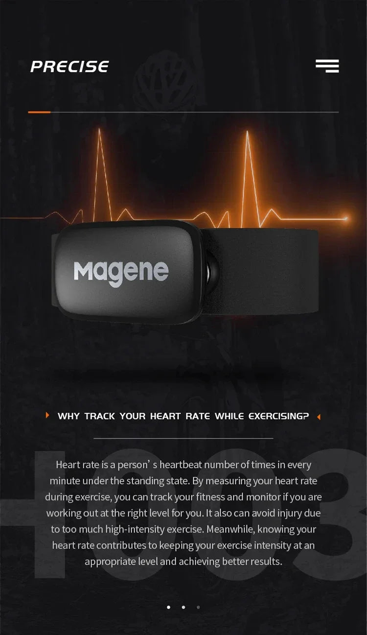 Magene H303 H64 Heart Rate Monitor Mover Sensor Dual ANT Bluetooth With Chest Strap Cycling Computer Bike Wahoo Garmin Sports Beauty World Shop