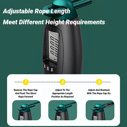 Counting Jump Rope Steel Skipping Exercise Adjustable Fitness Gym Training Home Equipment Sports Adult Student Exam Beauty World Shop