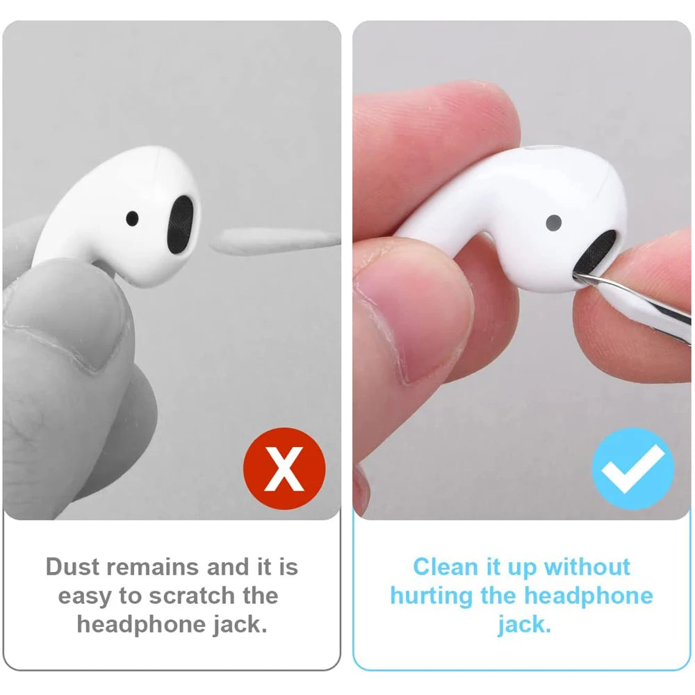 Bluetooth Earphones Cleaning Tool for Airpods Pro 3 2 1 Earbuds Case Cleaner Kit Cleaning Brush Pen for Xiaomi iPhone Earbuds Beauty Fashion