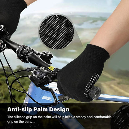 Non-slip Touchscreen Nylon Gloves Men Women Summer Outdoor Riding Sport Fitness Breathable Non-slip Sunscreen Half Finger Gloves Beauty Trend Shop