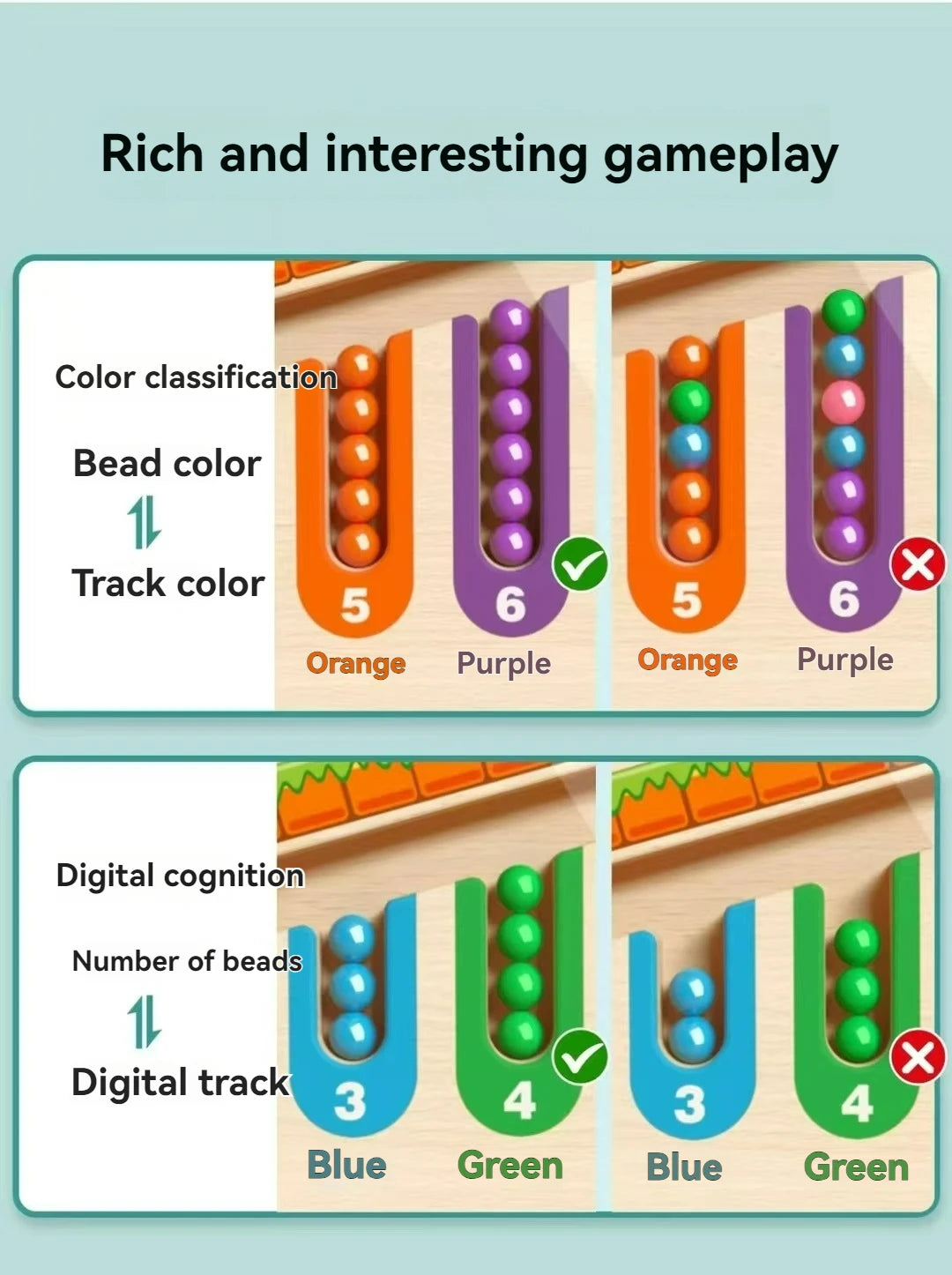 Children's Magnetic Maze Walking Ball Baby Concentration Training, Writing Logic Thinking 3 year Old Early Education Puzzle To Beauty World Shop