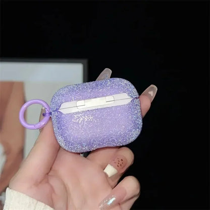 For Airpods 4 3 2 1 Glitter Rhinestone Case Bling Matte Protective Funda For Airpods Pro 2 Bluetooth Earphone Bag