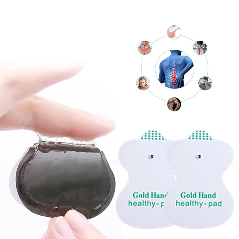 Button Electrode Pads Reusable Massage Patch for Tens Electrodes Massage 3.5mm Plug Body Massager Accessories Beauty World Shop