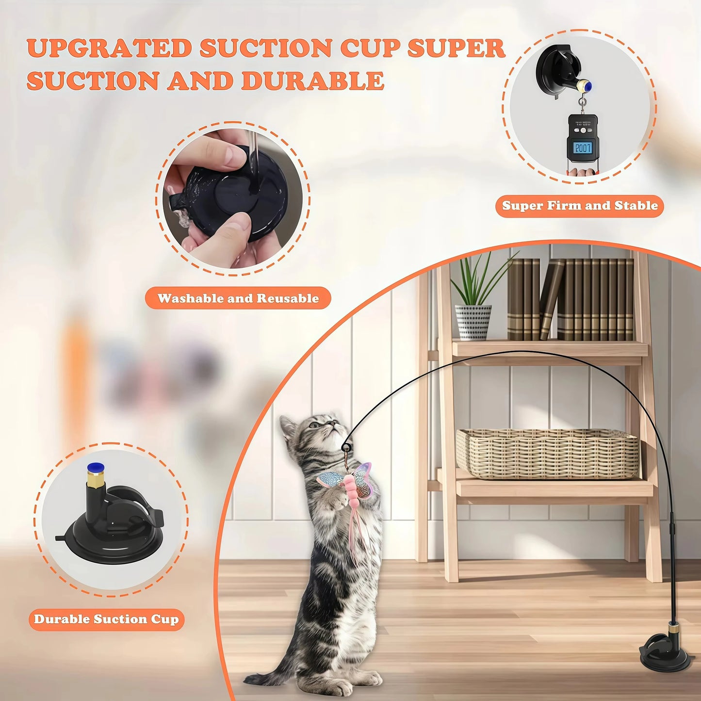 Pet Cat Toys Cute Funny Rainbow Strips Stick Cat Teaser Wand  Pet Toys for Cats Interactive Toys Cat Supplies Pet Products Beauty World Shop