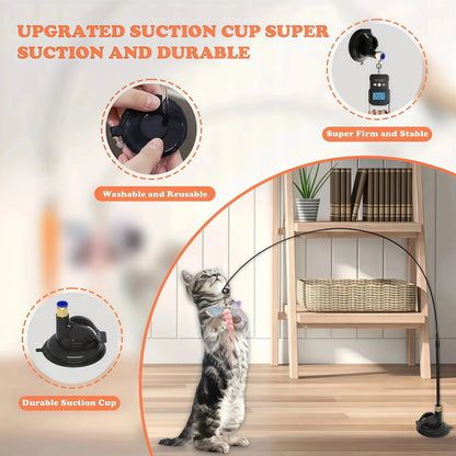 Pet Cat Toys Cute Funny Rainbow Strips Stick Cat Teaser Wand  Pet Toys for Cats Interactive Toys Cat Supplies Pet Products Beauty World Shop