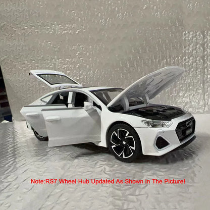 1:32 Audi RS7 Sportback Model Toy Cars Alloy Diecast 6 Doors Opened with Pull Back Rubber Tires Ornament Vehicle Toys Gifts Beauty World Shop