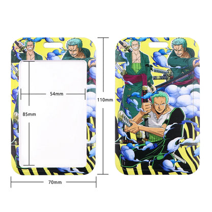 Japan Anime Cartoon Zoro Neck Strap Lanyards for Key ID Card Gym Cell C USB Badge Holder Rope Cute Key Chain Toy Gift Beauty World Shop