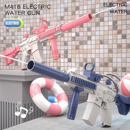 M416 Water Gun Electric Pistol Shooting Toy Full Automatic Summer Shoot Beach Outdoor Fun Toy For Children Boys Girl Adults Gift Beauty World Shop