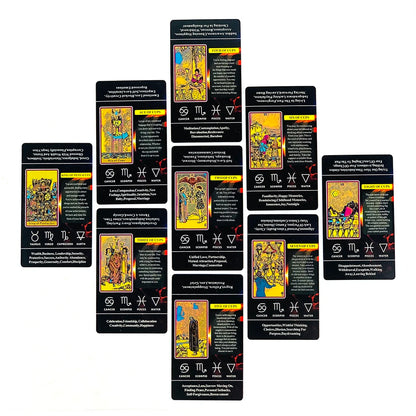 Tarot Cards For Beginners With Meaning On Them, 78pcs-Cards Fortune Telling Game Family Party Entertainment Cards Game Beauty World Shop
