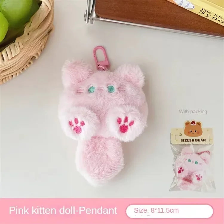 Adorable Soft Plush Cat Keychain – Cute Backpack Charm for Girls, Couples Gift, Bag & Purse Decoration Beauty World Shop