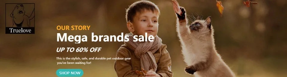 Truelove Pet Harness Small Medium Large Split Dog Fashion Outdoor Dropshipping Beauty World Shop
