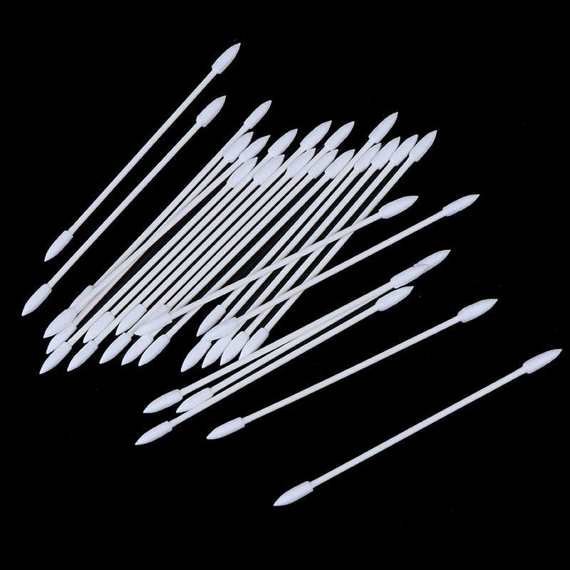 50Pcs Dust Free Disposable Cleaning Swab Cotton Stick For AirPods Earphone Headphone Phone Charge Port Accessories Beauty World Shop