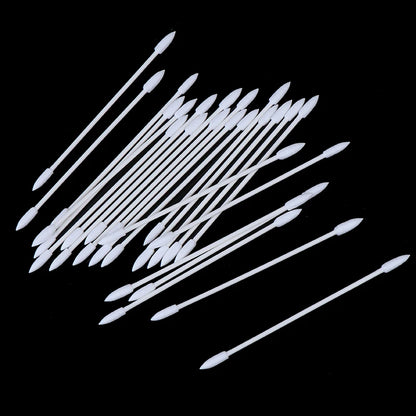 50Pcs Dust Free Disposable Cleaning Swab Cotton Stick For AirPods Earphone Headphone Phone Charge Port Accessories Beauty World Shop