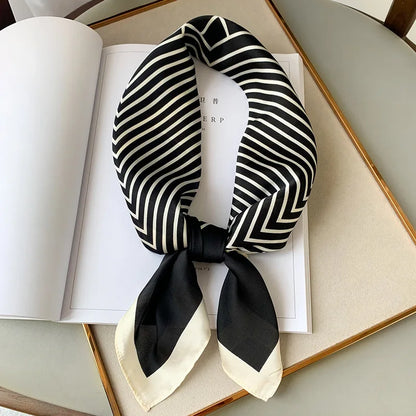 Fashion Scarves for Women Shawl Print Silk Satin Hijab Scarf Female Bandana 70*70cm Luxury Brand Square Shawls Scarfs For Ladies Beauty World Shop