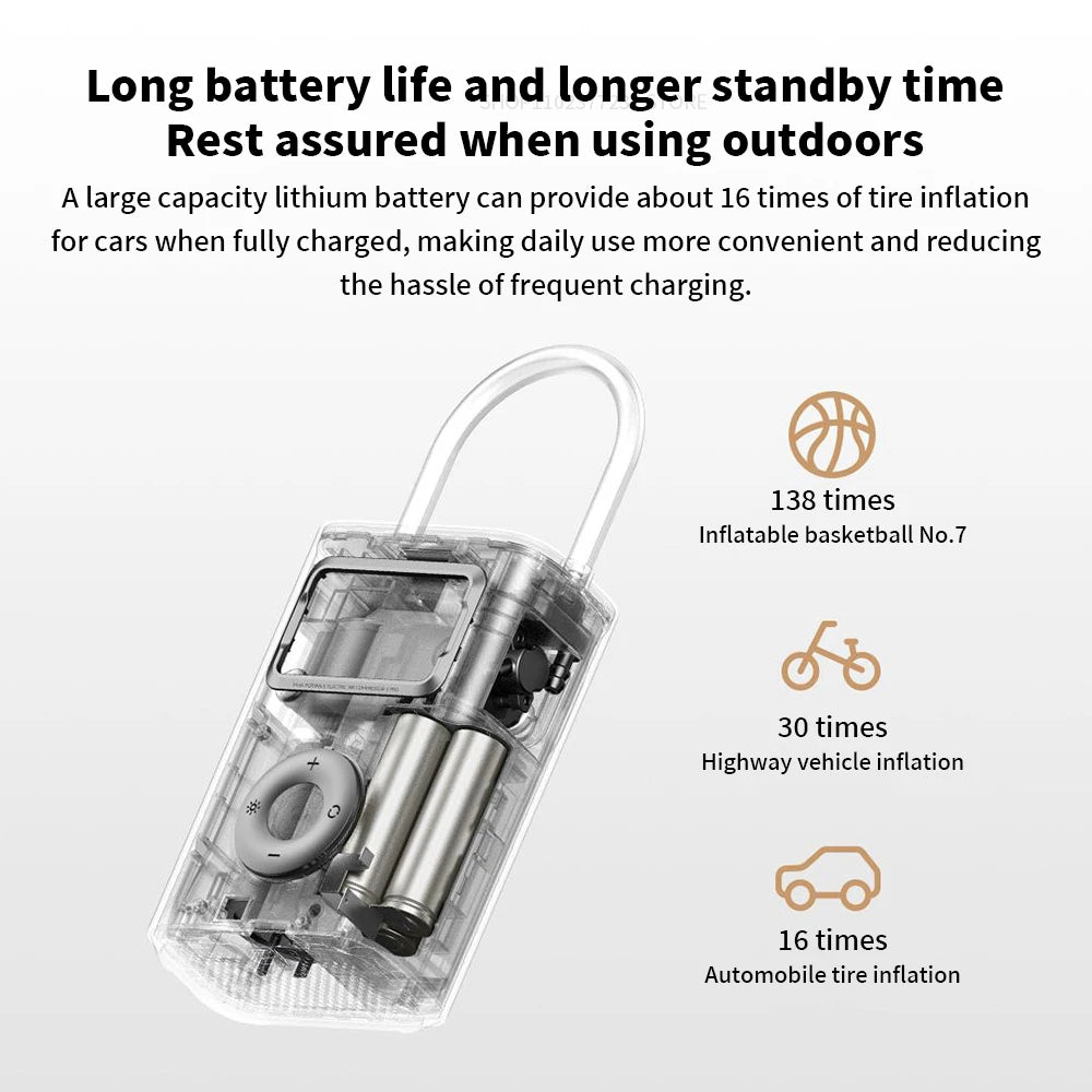 New MIJIA Air Pump 2 Pro Portable Electric Air Compressor Mi Inflatable Treasure 150psi High Pressure Motorcycle Car Soccer Beauty World Shop