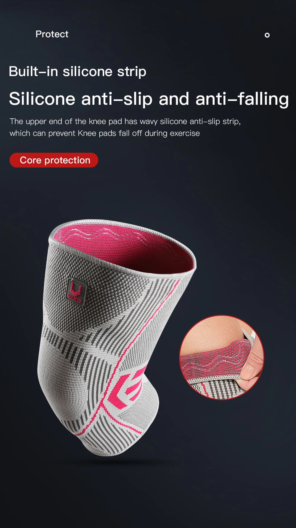 1 PCS Kyncilor Knee Brace Elastic Fitness Basketball Volleyball Running Cycling Daily Sports Nylon Sports Compression Knee Brace Beauty World Shop