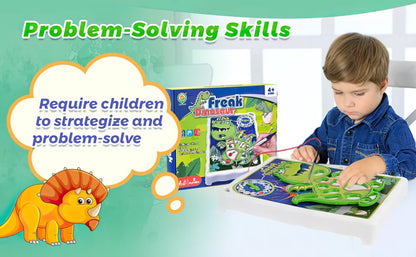 Dinosaur Operation Board Game for Kids Ages 3-8 with Tweezers and Fun Game Pieces, for 1 or More Players Beauty World Shop