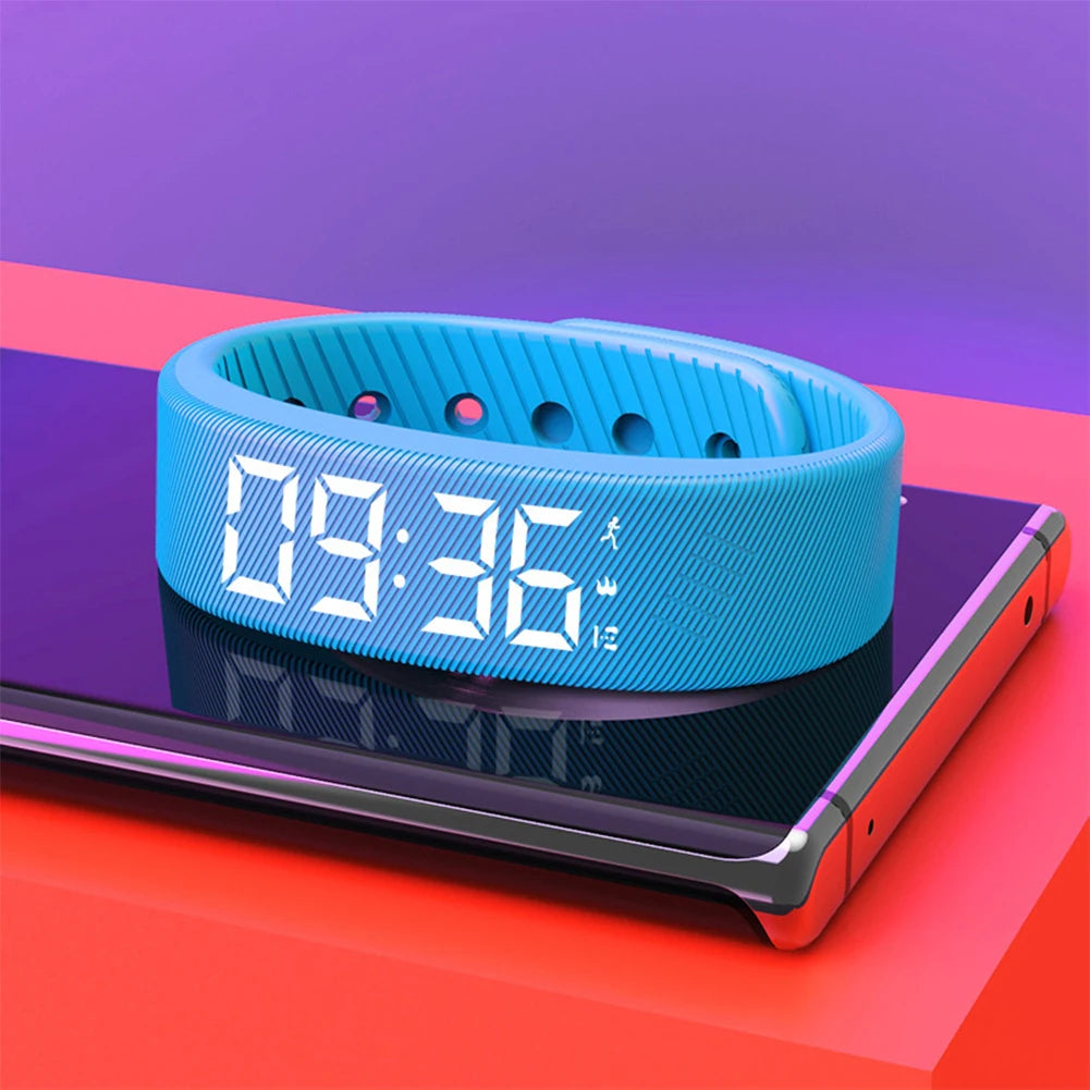 LED Digital Smart Wristbands Waterproof Smart Clock Smartband With Running Pedometer Monitor Smart Band Vibration Alarm Reminder Beauty World Shop