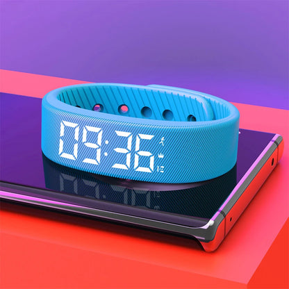LED Digital Smart Wristbands Waterproof Smart Clock Smartband With Running Pedometer Monitor Smart Band Vibration Alarm Reminder Beauty World Shop