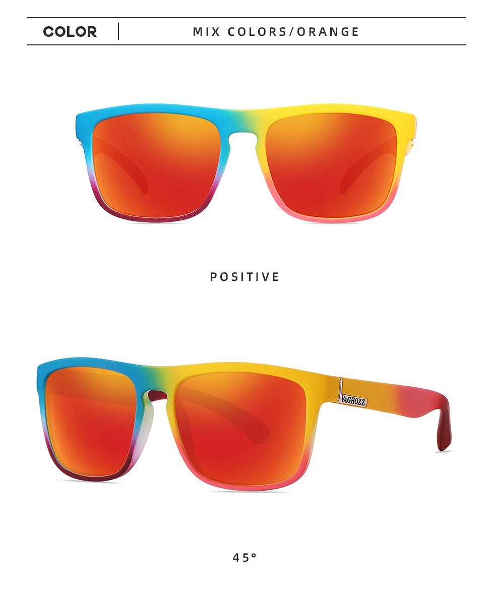 VAGHOZZ Brand Classic Sunglasses Men UV400 Fishing Sun Glasses Women Square Outdoor Male Sport Eyewear Driving Shades Beauty World Shop