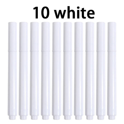 Liquid Chalk Erasable Pen 3-100Pcs White Marker for Glass Windows Blackboard Chalkboard Whiteboard Marker Drawing Chalk Pens Beauty World Shop