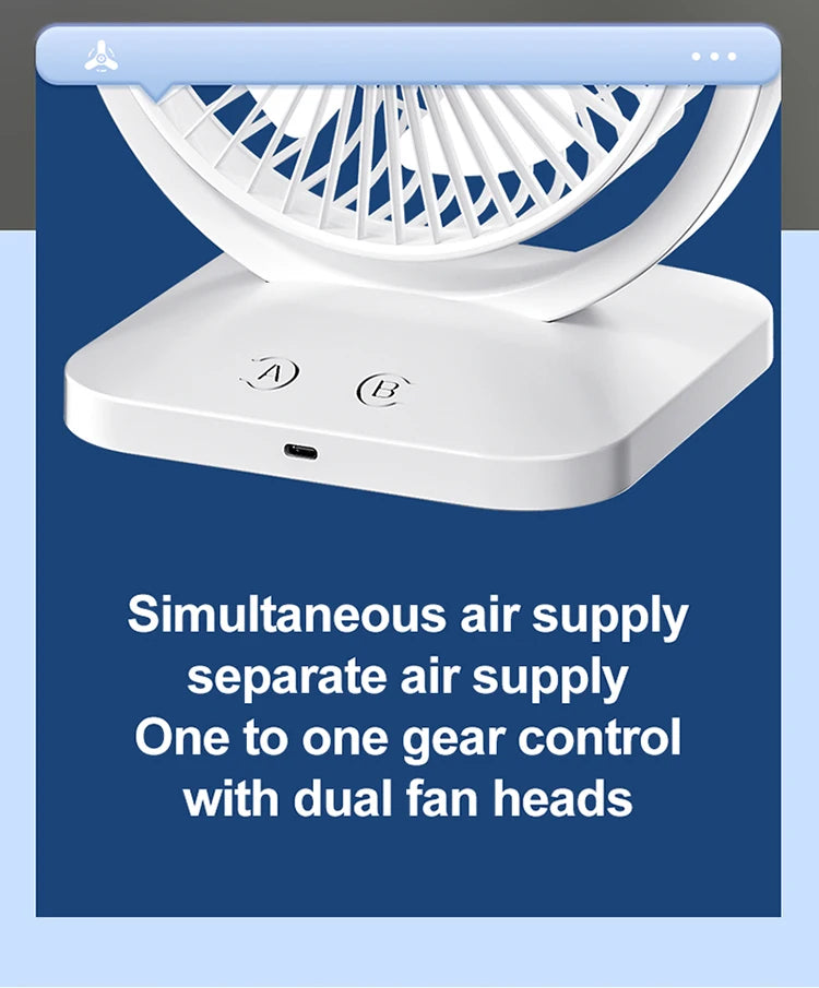 USB Charging Desktop Fan Portable Rotatable Desktop Electric Fan Suitable For Outdoor Picnic Student Dormitory Office Home Use Beauty World Shop