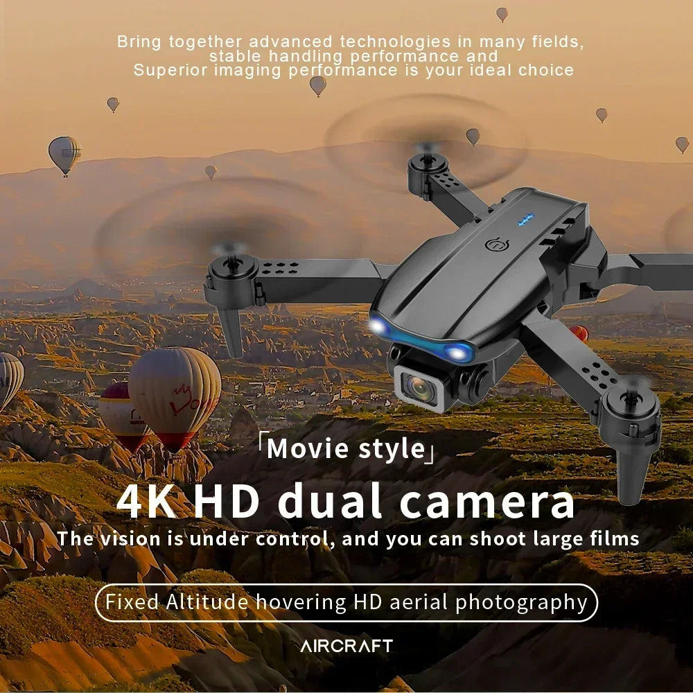 E99 K3 Pro HD 4K Drone with Dual Camera WiFi FPV Aerial Photography RC Quadcopter High Hold Mode Beauty Fashion