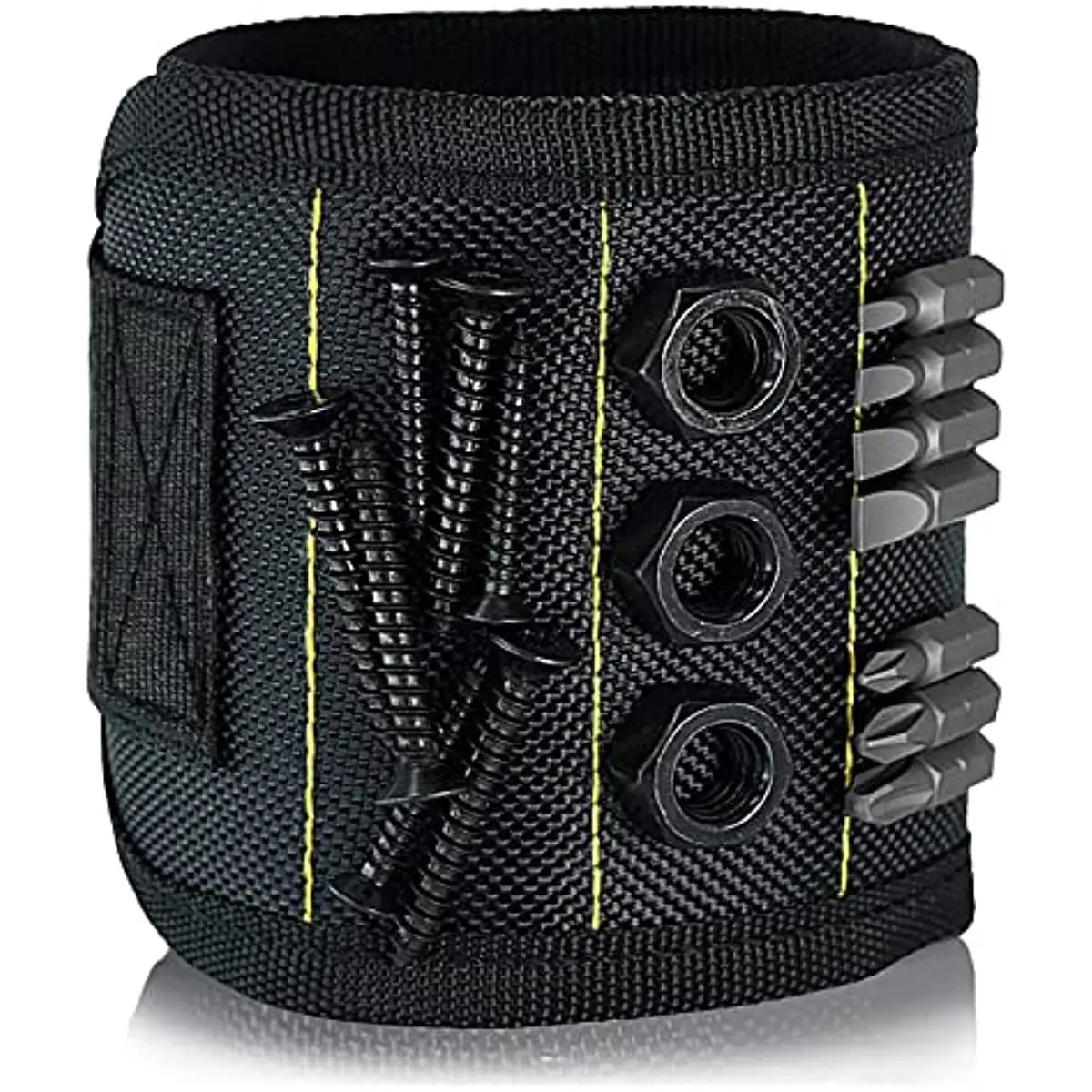 Magnetic Wristband for Holding Screws,Nails，Drilling Bits,Wrist Tool Holder Belts with Strong Magnets,Cool Gadgets for Men, wome Beauty World Shop