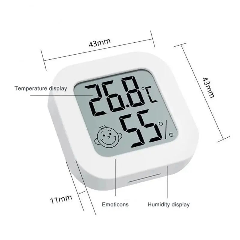 LCD Digital Thermometer Hygrometer Indoor Room Electronic Temperature Humidity Meter Sensor Gauge Weather Station For Home Beauty World Shop