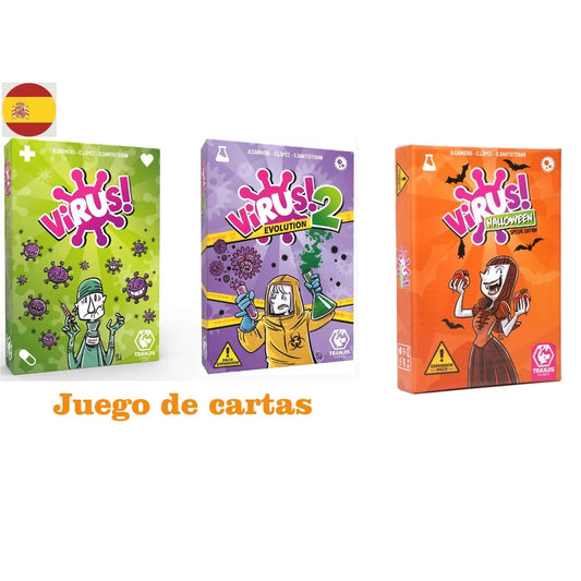 In Spanish Version In English Virus Card Game The Contagiously Virus 2 Card Correct Version Party Game For Fun Family Games Beauty World Shop