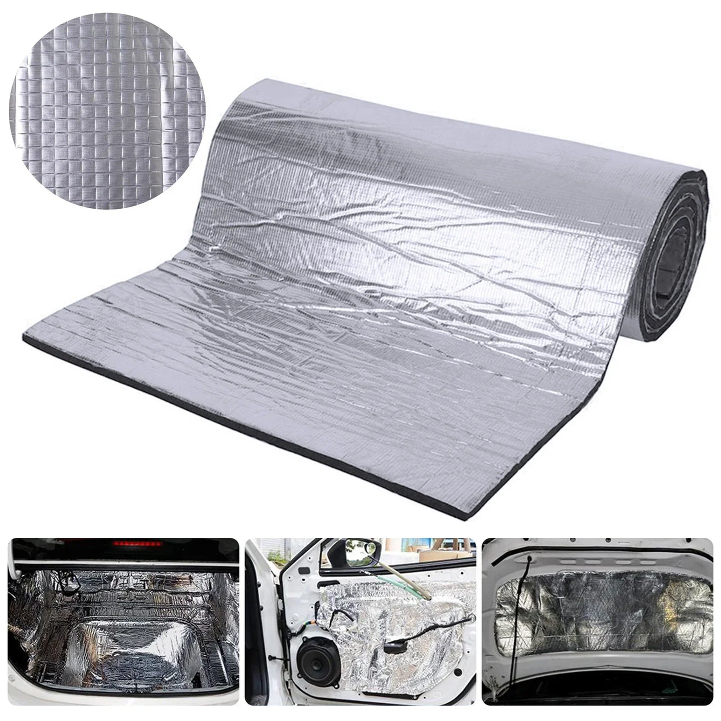 Sound Deadener Mat Auto Acoustic Thermal Mat Sound Proof Wall Panels Car Deadening Noise Insulation Mats for Car 5/10mm 200x50cm Beauty World Shop