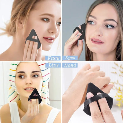 10PCS Puff Triangle Makeup Beauty Sponge Puff Triangle for Powder Makeup Blender Finger Puff Make Up Accessories Cosmetics PF03 Beauty World Shop