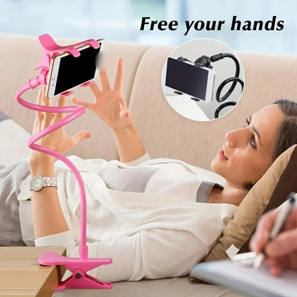 Universal Long Arm Lazy Person Bracket Mobile Phone Clamp Bedside Desktop Support For iPhone Xiaomi Huawei Samsung Phone Stands Beauty World Shop