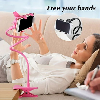 Universal Long Arm Lazy Person Bracket Mobile Phone Clamp Bedside Desktop Support For iPhone Xiaomi Huawei Samsung Phone Stands Beauty World Shop