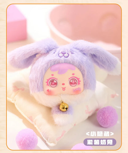 Samuel Mini Wealth Rabbit Blind Box Series Plush Toys Kawaii Backpack Doll Pendant Desktop Ornament Mystery Box Peripheral Gifts Beauty World Shop