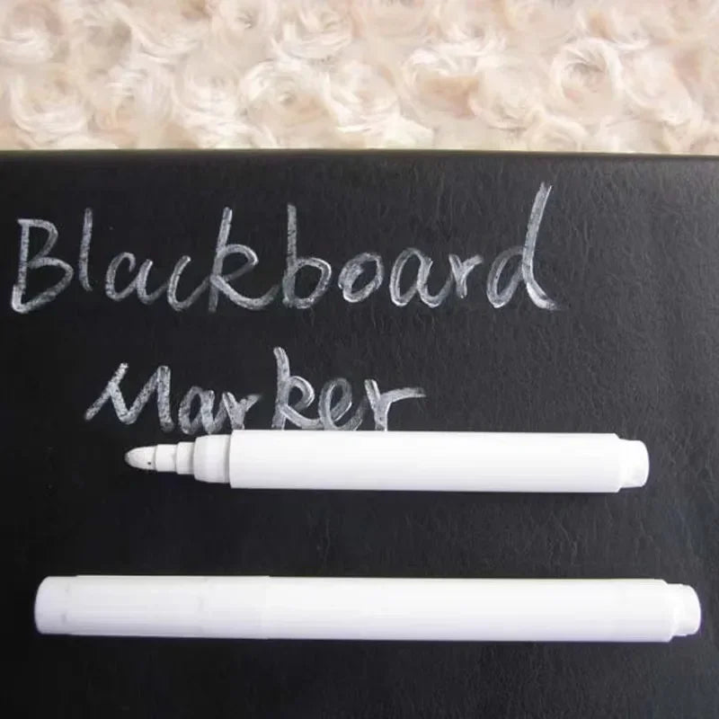 Liquid Chalk Erasable Pen 3-100Pcs White Marker for Glass Windows Blackboard Chalkboard Whiteboard Marker Drawing Chalk Pens Beauty World Shop