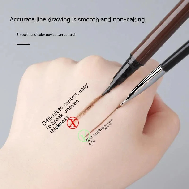 2/5Pc Karsyngirl Upgrade Blade Eyeliner Brush Ultra Thin Fine Angle Flat Eyebrow Brush Under The Eyes Place Precise Detail Brush Beauty World Shop