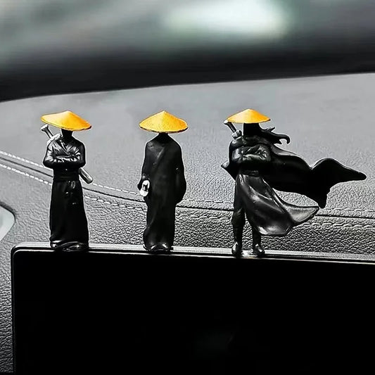 Resin Mini Figurines Decorative 50mm Ancient Sino-Japanese Samurai Warriors Office Cubicle Home Desktop Car Interior Model Gifts Beauty World Shop