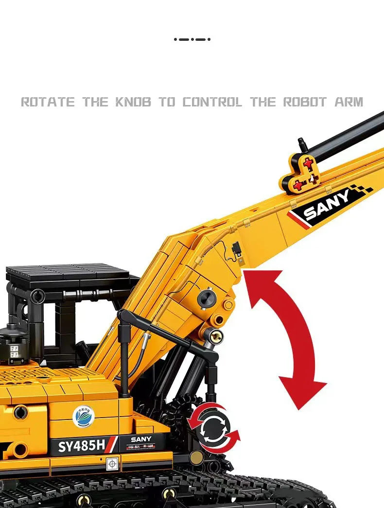 SEMBO BLOCK 1022pcs Excavator Models Building Blocks MOC City Construction Engineering Vehicle Bricks Educational Toys Boys Gift Beauty World Shop