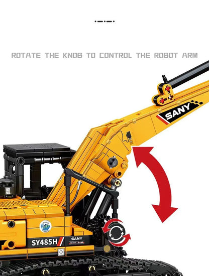 SEMBO BLOCK 1022pcs Excavator Models Building Blocks MOC City Construction Engineering Vehicle Bricks Educational Toys Boys Gift Beauty World Shop