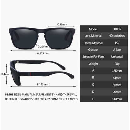 Fashion Square Vintage Polarized Sunglasses Men Women Retro Driving Fishing  Sun Glasses UV400 Eyewear Beauty World Shop