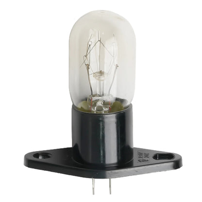 2A 250V 20W Microwave Oven Bulb Refrigerator Lighting Bulb Base Design With Holder Replacement Universal Beauty World Shop