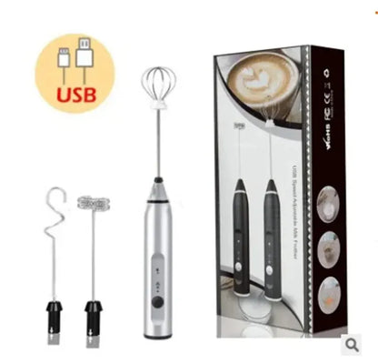 Portable Electric Milk Frothers Handheld Blender USB Mini Coffee Maker Whisk Mixer Cappuccino Cream Egg Beater Food Blender Beauty World Shop