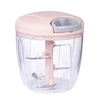 Crusher Vegetable Onion Cutter Kitchen Cooking Accessories 500/900ML Manual Meat Mincer Garlic Chopper Rotate GarlicPress Beauty World Shop