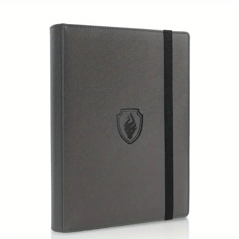 9 Pocket Card Binder, 360 Trading Card Holder Book, Premium PU Cover Zip Binder For Cards, Durable Side Loading Card Fold Beauty World Shop