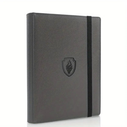 9 Pocket Card Binder, 360 Trading Card Holder Book, Premium PU Cover Zip Binder For Cards, Durable Side Loading Card Fold Beauty World Shop