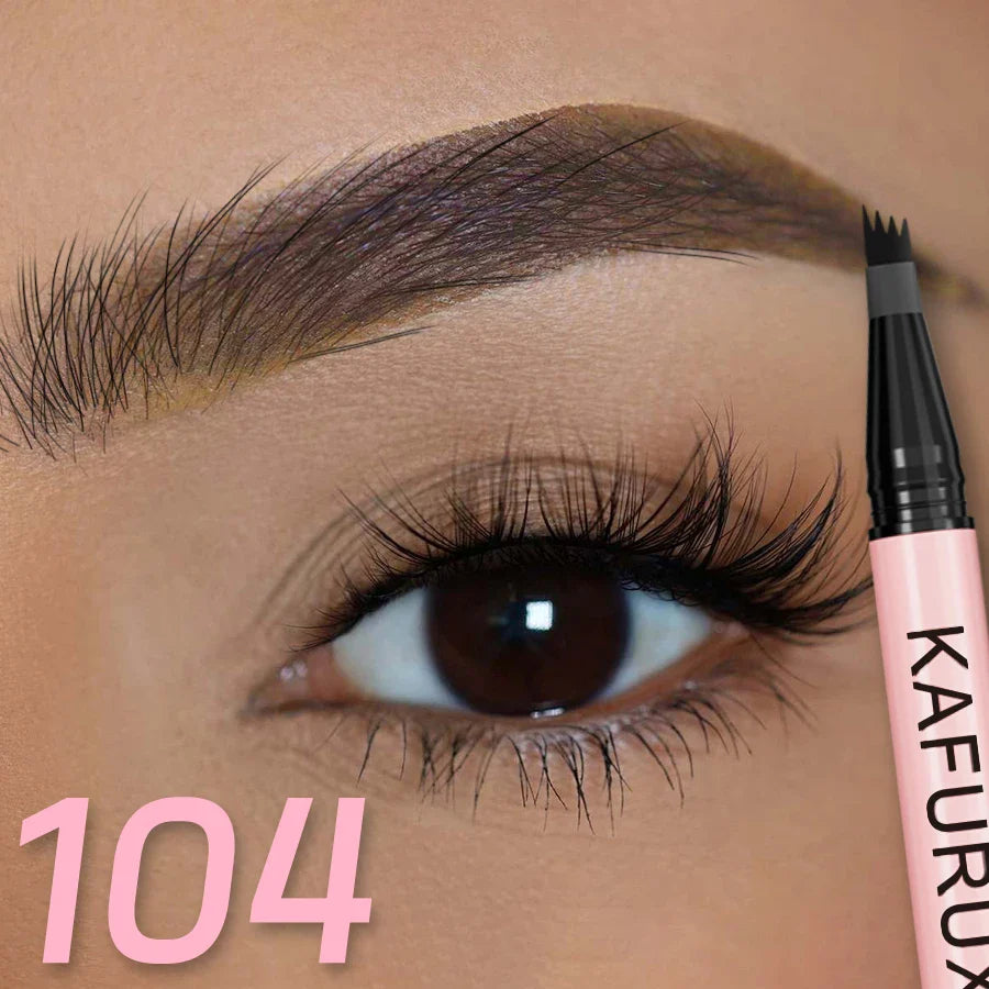 6 Colors 1PC Brown Eyebrow Pen Waterproof 4 Split Tip Black Eyebrows Pencil Liquid Eye Brow Makeup Lasting Cosmetic for Gifts Beauty Trend Shop